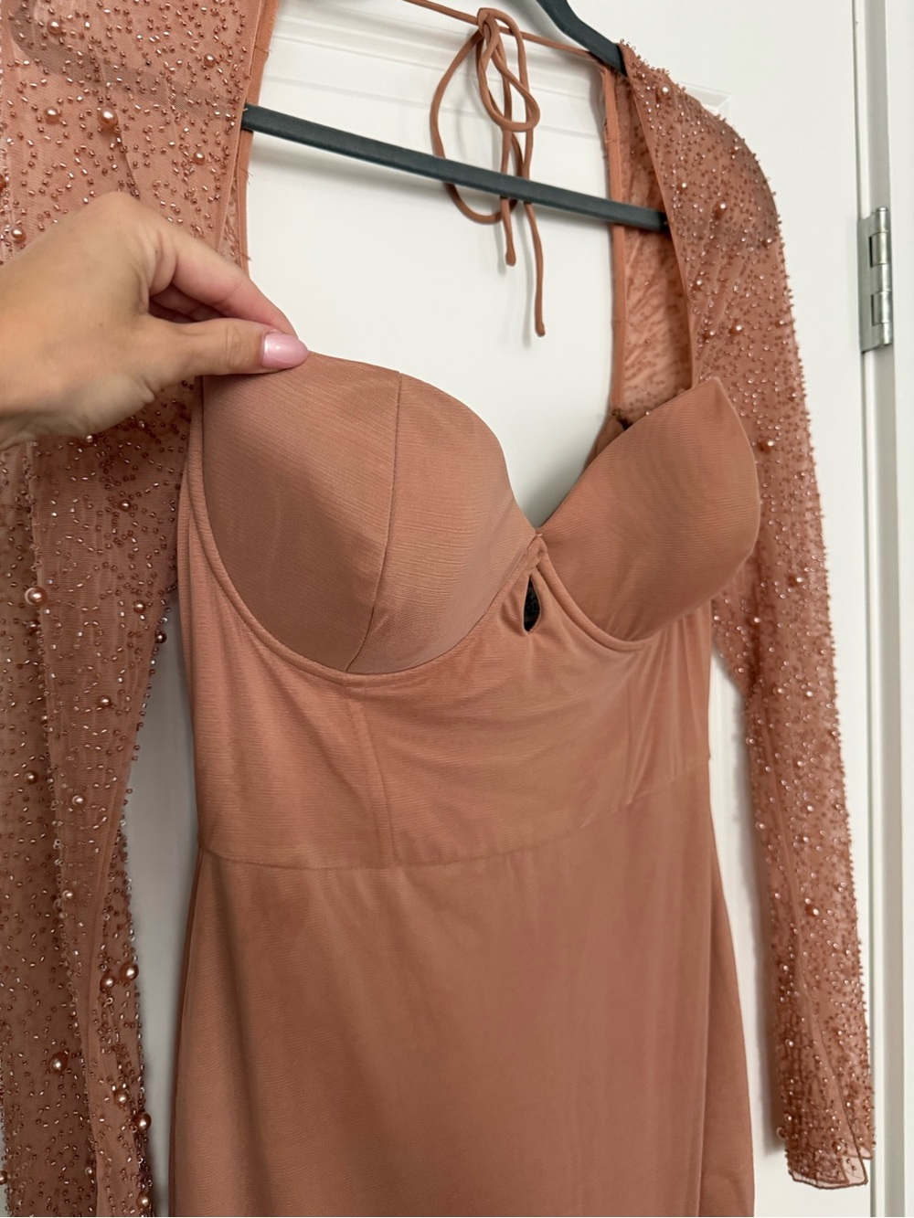 Ohpolly Long Embellished sleeve dress - Picture 2 of 5
